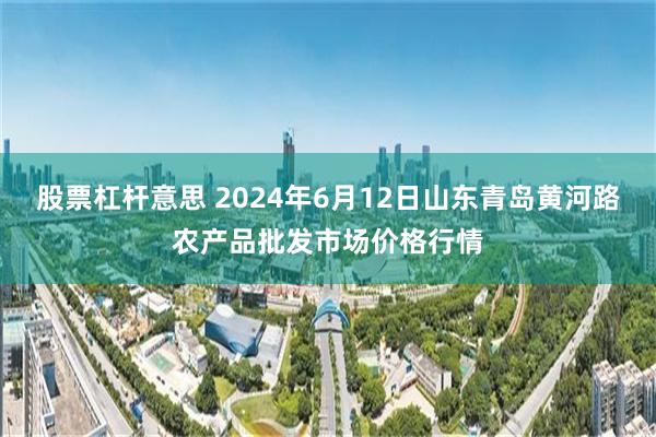 股票杠杆意思 2024年6月12日山东青岛黄河路农产品批发市场价格行情