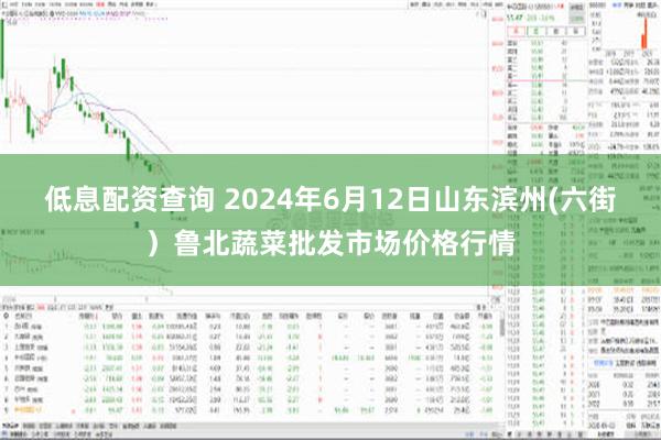 低息配资查询 2024年6月12日山东滨州(六街）鲁北蔬菜批发市场价格行情