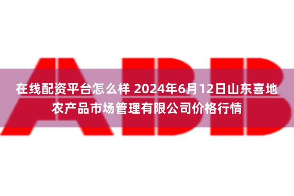 在线配资平台怎么样 2024年6月12日山东喜地农产品市场管理有限公司价格行情