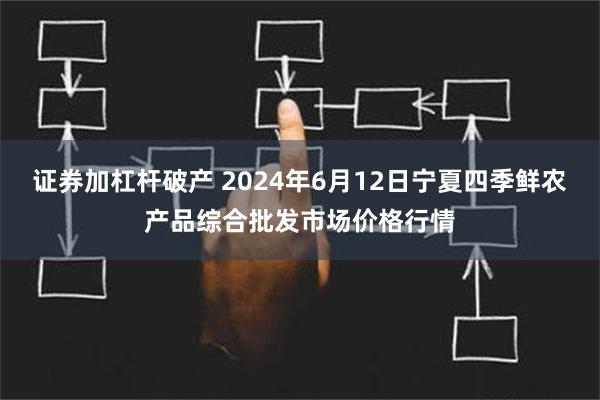 证券加杠杆破产 2024年6月12日宁夏四季鲜农产品综合批发市场价格行情