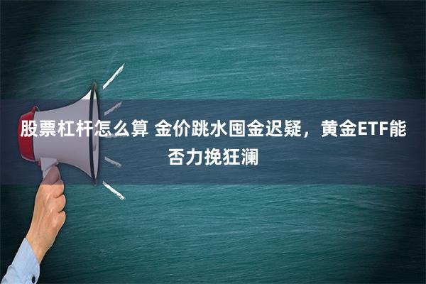 股票杠杆怎么算 金价跳水囤金迟疑，黄金ETF能否力挽狂澜