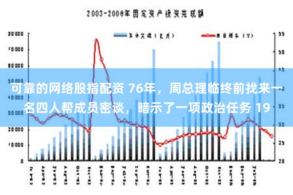 可靠的网络股指配资 76年，周总理临终前找来一名四人帮成员密谈，暗示了一项政治任务 19