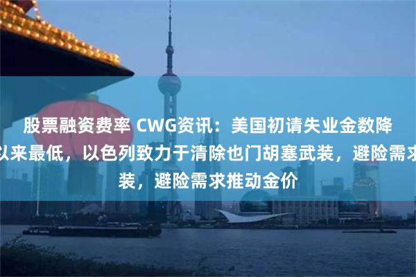 股票融资费率 CWG资讯：美国初请失业金数降至一个月以来最低，以色列致力于清除也门胡塞武装，避险需求推动金价